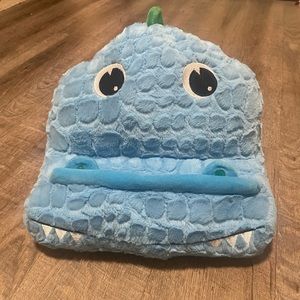 Bee happy blue monster tablet pillow holder